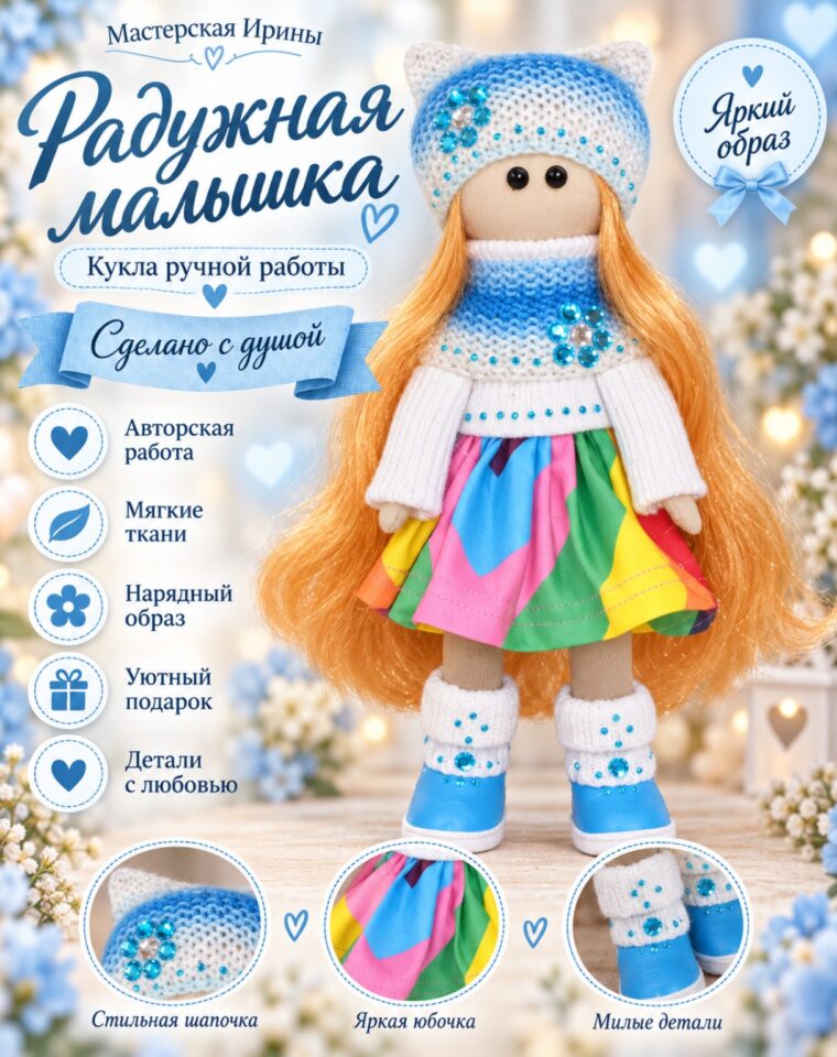 Кукла «Радужная малышка»