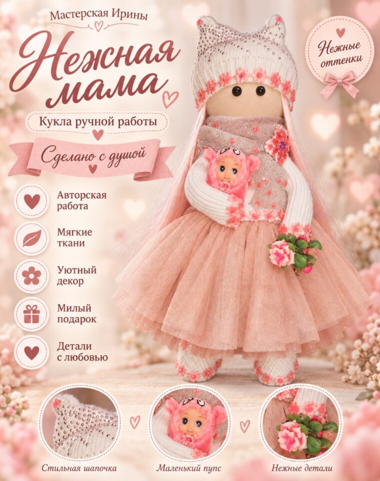 Кукла «Нежная мама»