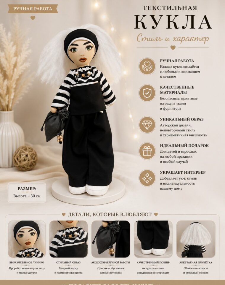 Кукла «Стиль и характер»