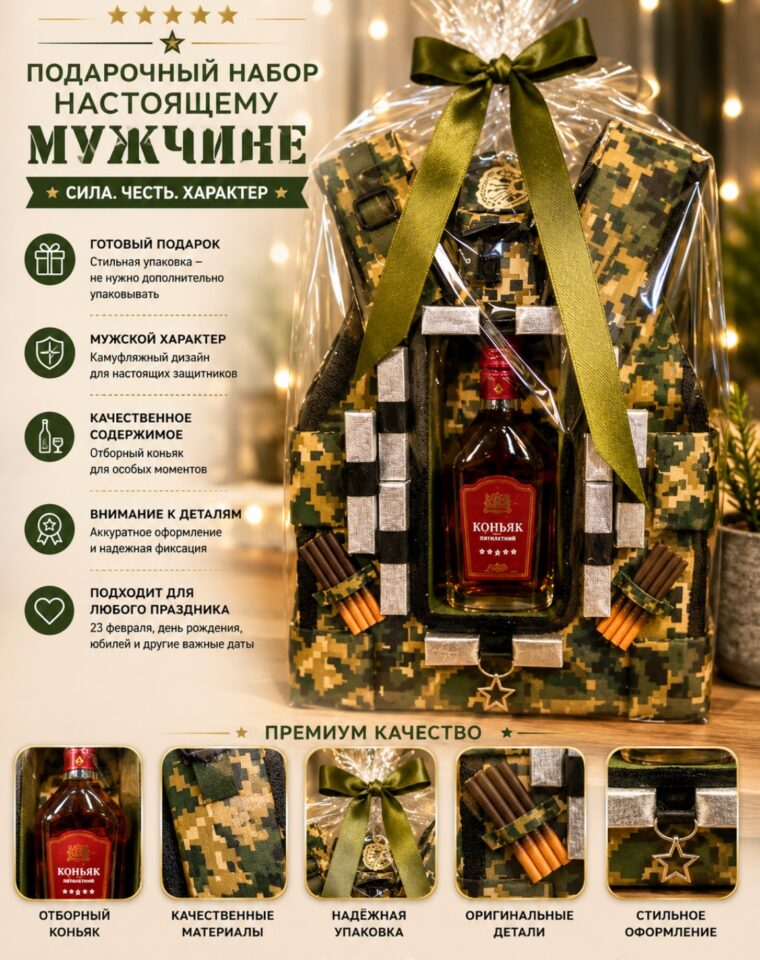 Декоративный чехол для бутылки «Бронежилет»