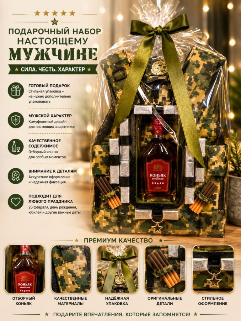 Декоративный чехол для бутылки «Бронежилет»