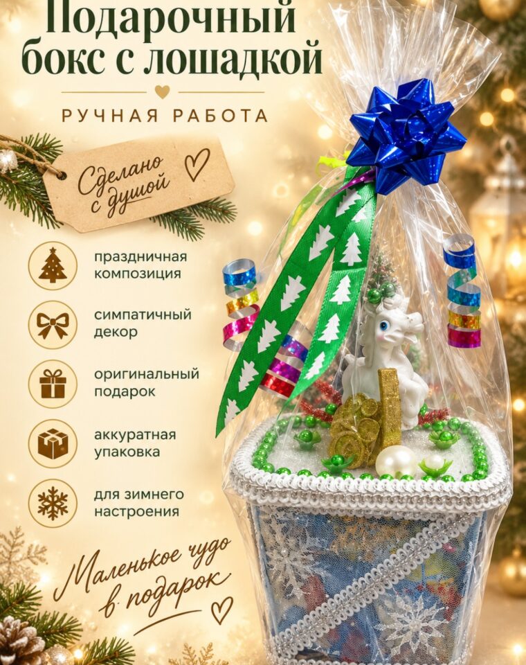 Подарочный бокс с лошадкой
