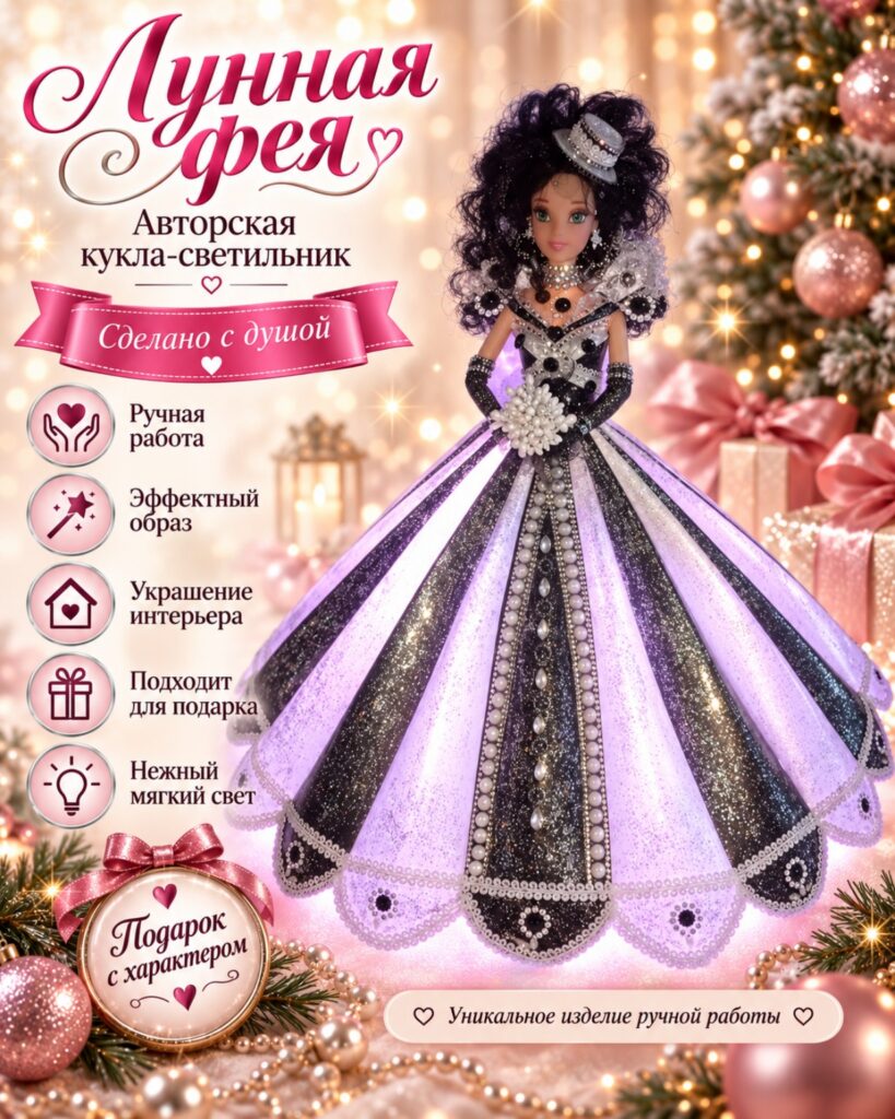 Кукла-светильник «Лунная фея»